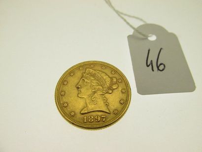  1 pièce de 5 Dollars or "Liberty" 1897 8,4g