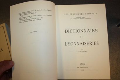 null 

MAYNARD (Louis). Dictionnaire des lyonnaiseries. Les hommes - Le sol - Les...