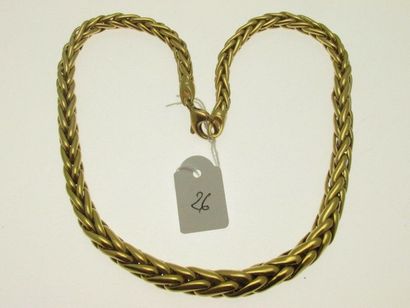 1 collier or maille palmier en chute, bossué 43,3g null