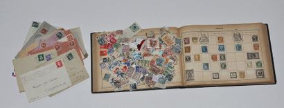 Un album de timbres et timbres en vrac, France...