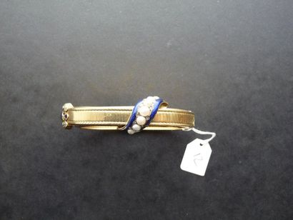 Bracelet ceinture ancien en or jaune 18K...