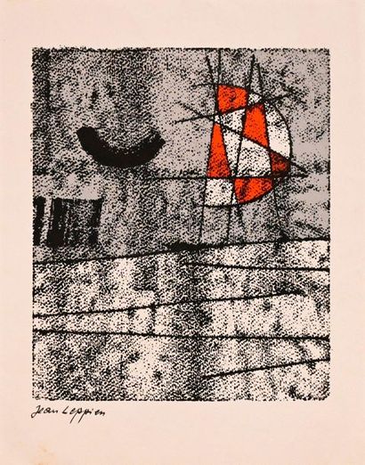 LEPPIEN Jean (1910-1991). Sans titre. Lithographie,...
