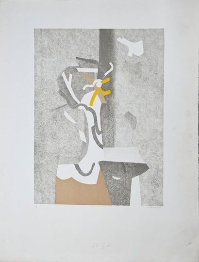 null BEAUDIN André (1895-1979). Sans titre, 1971. Lithographie, signée et datée en...