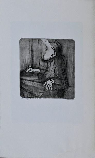 null CONTESTIN Thérèse (1924-2010). Réunion de quatre estampes de la suite Voyage...