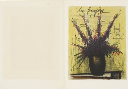 D’après Bernard Buffet (1928-1999) Deux lithographies, issues du portfolio l’Herbier... Gazette Drouot
