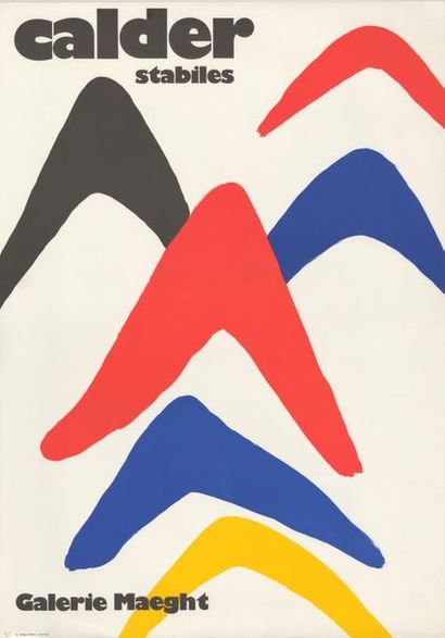 D’après Alexander CALDER (1898-1976) D’après Alexander Calder (1898-1976), 2 affiches... Gazette Drouot