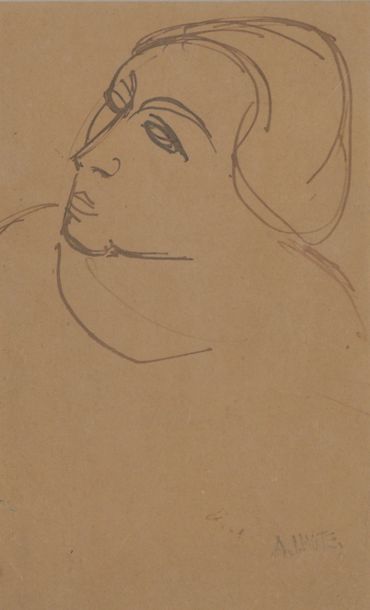 André LHOTE (1885-1962) André Lhote (1885-1962), Visage féminin de profil

Plume... Gazette Drouot