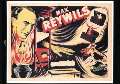 null REYWILS Max . "Max. Reywils"Lithographie en couleurs entoilée. 119 x 157 cm.Signée.René...