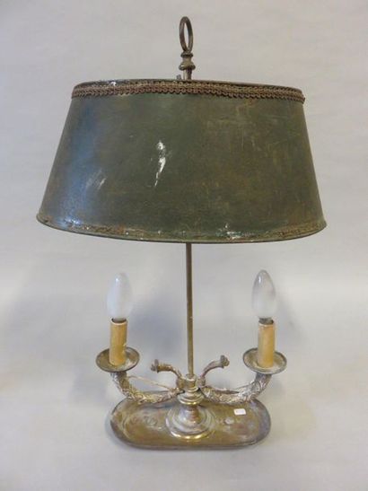 null Bronze hot-water bottle lamp. 58 cm