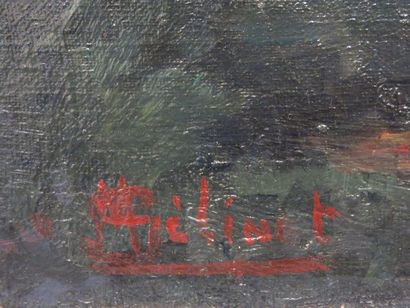 CILINET "Crépuscule", huile sur toile, daté 1935, sbg. 81x65 cm