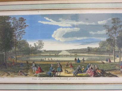 null According to Rigaud: "Views of Chantilly", three prints. 35x59 cm