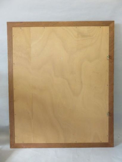 MIROIR Miroir en bois doré. 120x100 cm