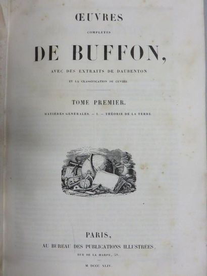 null Buffon, "Œuvres", 1844, six volumes.
