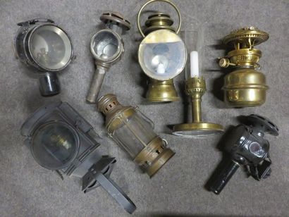 * Five lantern levers, kerosene lamps, railway lamps (about 40).