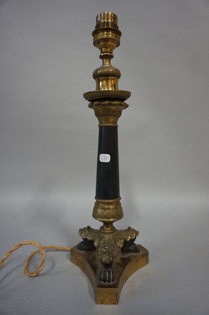 null Bronze lamp base. 30 cm