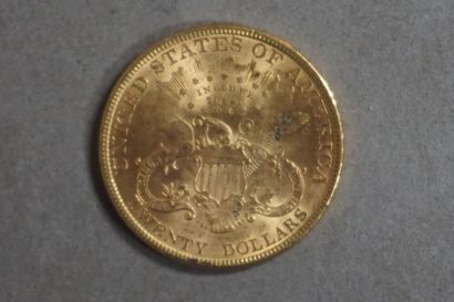 null Une pièce de vingt dollars US en or de 1899 (33,2grs)