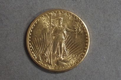 null Une pièce de vingt dollars US en or de 1927 (33,2grs)