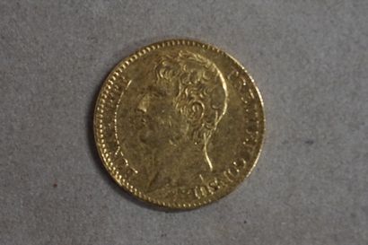 null Pièce de quarante francs français en or (13,8grs)