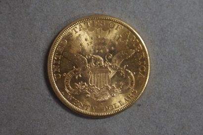 null Une pièce de vingt dollars US en or de 1898 (33,2grs)