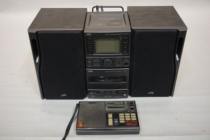 null Chaine Hifi JVC et radio Sony