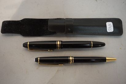 MONTBLANC Montblanc fountain pen and ballpoint pen.