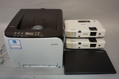 Ricoh printer in its original box, two Epson...