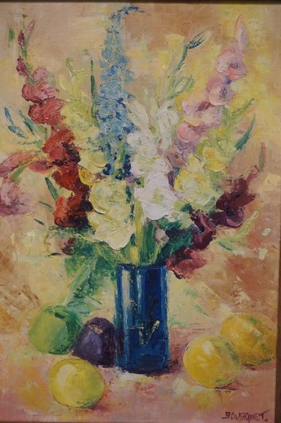 BOUSQUET "Bouquet", huile sur toile, sbd. 55x38 cm