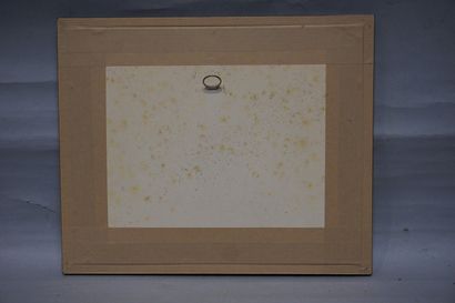 null 
Ecole XIXe : "Lavandière", eau - forte et burin. 12,5x18 cm
