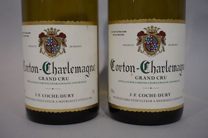 null 
2 bouteilles CORTON CHARLEMAGNE, JF Coche-Dury 2007
