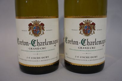 null 
2 bottles CORTON CHARLEMAGNE, JF Coche-Dury 2006 (etlt)
