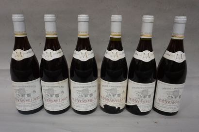 Six bouteilles de Beaujolais villages domaine...