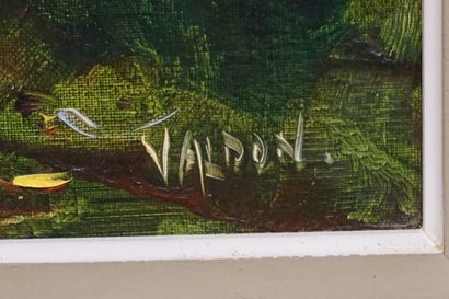 VALDON "Bouquets", deux huiles sur toile, signées. 35x27 cm et 41x33 cm