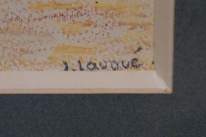 null "Arbres", pastel. Lavoué (?). 28,5x20,5 cm