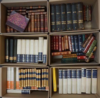LIVRES Six manettes de livres dont Alphonse Daudet "Œuvres complètes illustrées",...