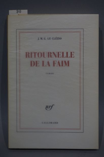 null LE CLEZIO (J.M.G). Ritournelle de la faim. Paris, Gallimard, 2008, in-8, br....