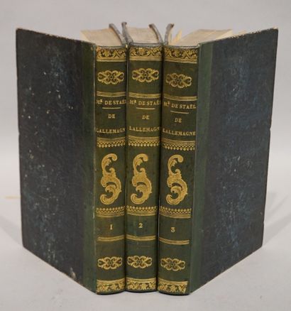 null STAEL-HOLSTEIN. De l’Allemagne. Cinquième édition. Paris, Nicolle, 1818, 3 vol....
