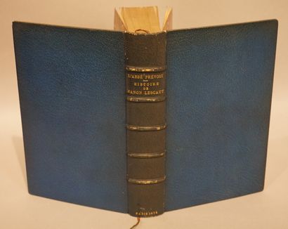 null PREVOST (l’abbé). Histoire de Manon Lescaut. Paris, Glady frères, 1875, in-8,...