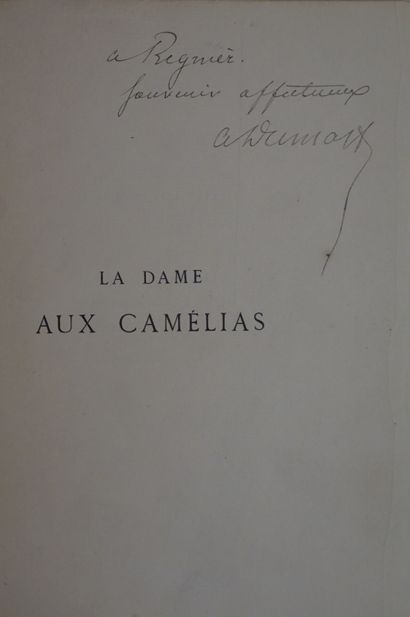 null DUMAS fils (A.). La dame aux camélias. Paris, Lévy, 1872, in-8, demi-rel. mar....