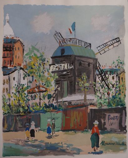  VERTEX (Jean) - UTRILLO (Maurice). The inspired village. Chronicle of the bohemian...