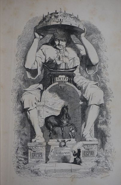 null SWIFT. Voyage de Gulliver dans des contrées lointaines. Paris, Garnier, 1845,...