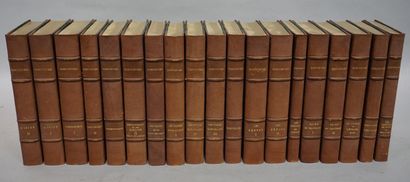 null DOSTOIEVSKI. Oeuvres complètes. Paris, la Gerbe, 1931-1940, 19 vol. in-8, demi-rel....