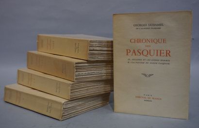 null DUHAMEL (Georges). Chronique des Pasquier. Paris, Mercure de France, 1947, 5...