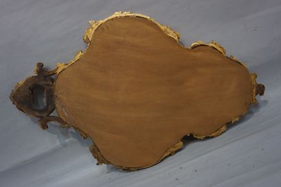 MIROIR Louis XV style gilded wood mirror. 178x73 cm