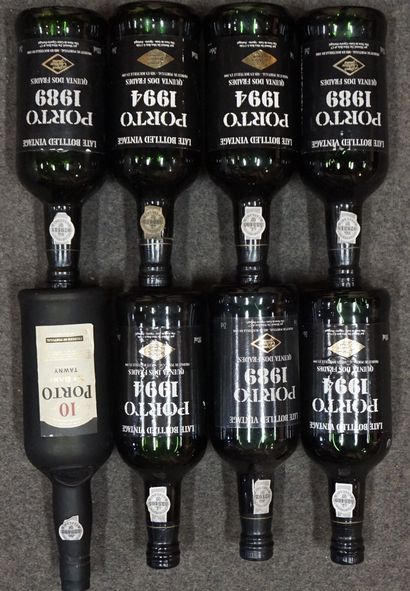Eight bottles of Port.