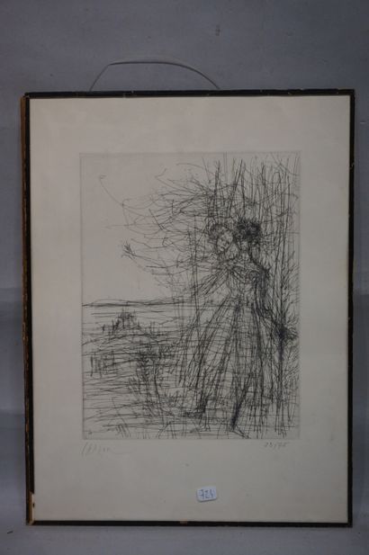 CARZOU (After) "Two Women", lithograph 23/75, sbg. 40x30 cm