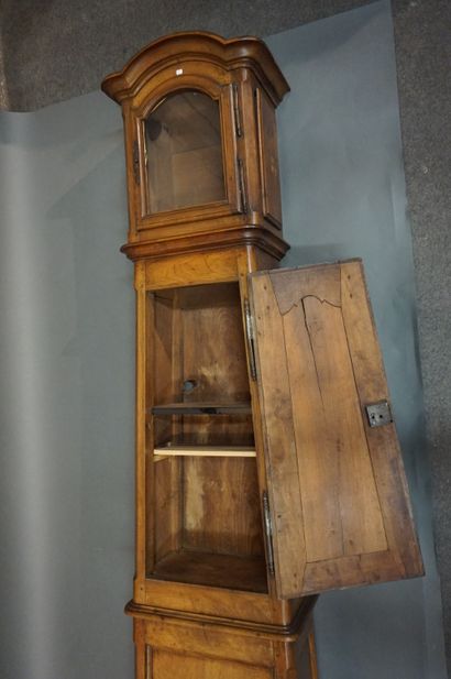 null Caisse d'horloge de parquet en bois naturel. 255x60x31 cm