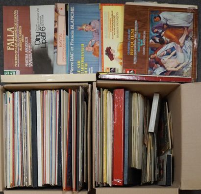 Disques Deux manettes de disques classiques et divers.