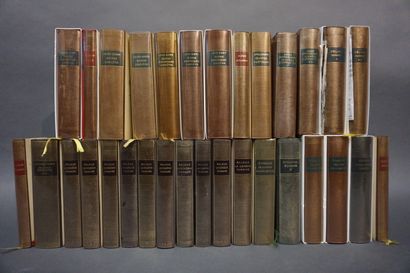 LA PLEIADE Trente et un volumes de La Pléiade (Faulkner, Stendhal, Rimbaud, Balzac,...