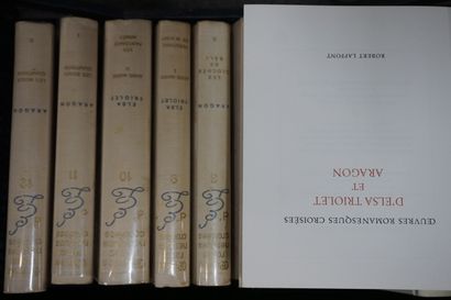 LIVRES Quatre manettes de livres: "Œuvres romanesques croisées d'Elsa Triolet et...