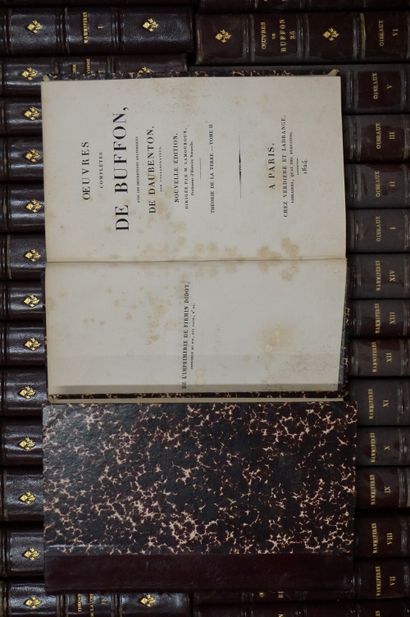 *Livres "Œuvres de Buffon", 1824, 36 volumes (manque le 1, le 33, le 36 et le 37...